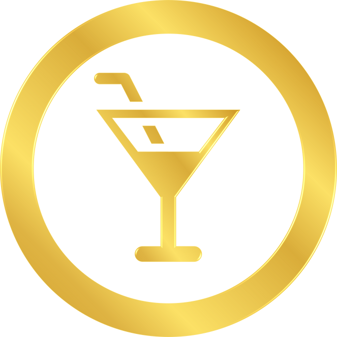 Golden Cocktail Icon